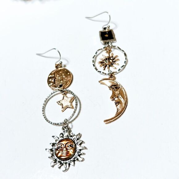 Boho dangle earrings M170 - Picture 4 of 6